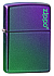 Зажигалка ZIPPO Logo с покрытием Iridescent, латунь/сталь, фиолетовая, матовая, 38x13x57 мм - Фото 1