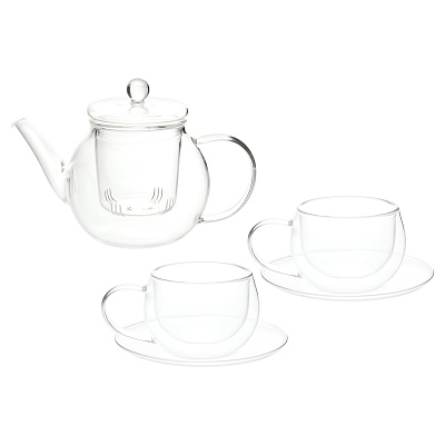 Набор чайный Шелл (Shell), 5 предметов (Прозрачный)