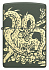 Зажигалка ZIPPO Dragon Design с покрытием Green Matte, латунь/сталь, зеленая, матовая, 38x13x57 мм - Фото 2