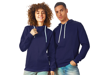 Толстовка Stream с капюшоном, унисекс (Синий нэйви) Толстовка Stream с капюшоном, унисекс (Синий нэйви)