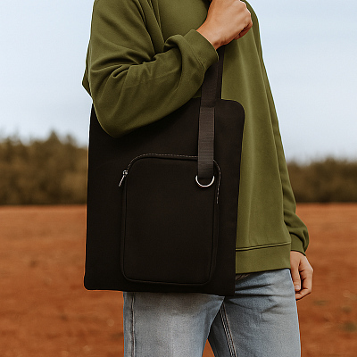 Шоппер Superbag Pocket (черный)