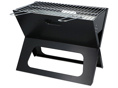 Складной переносной мангал для BBQ Mangal (Чёрный)