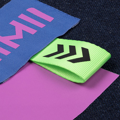 Лейбл тканевый Epsilon, XL, синий