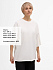 Футболка унисекс оверсайз T1, молочно-белая - Фото 4