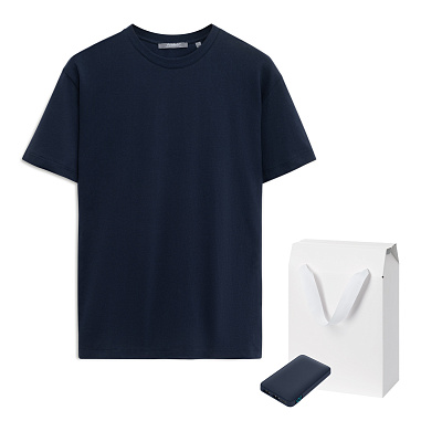 Набор с одеждой KRIS (футболка, аккумулятор) , L (Синий)