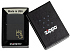 Зажигалка ZIPPO Fire Heart с покрытием Black Matte, латунь/сталь, черная, матовая, 38x13x57 мм - Фото 6