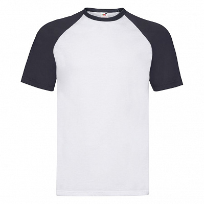 Футболка мужская SHORT SLEEVE BASEBALL T 160 (Темно-синий, белый)