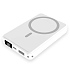 Магнитный внешний аккумулятор Quantum с беспроводной зарядкой (15W), 10000 Mah, белый - Фото 3