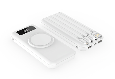 Внешний аккумулятор Authority с беспроводной зарядкой, 10000 Mah (Белый) Внешний аккумулятор Authority с беспроводной зарядкой, 10000 Mah (Белый)