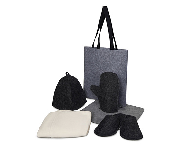 Банный набор с парео Healing, женский (Серый) Банный набор с парео Healing, женский (Серый)