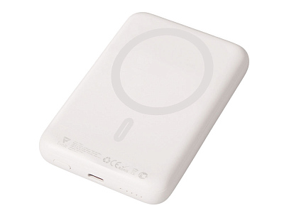 Магнитный внешний беспроводной аккумулятор Polarix, QC/PD, 10000 мАч (Слоновая кость) Магнитный внешний беспроводной аккумулятор Polarix, QC/PD, 10000 мАч (Слоновая кость)